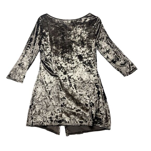 Vintage Joseph Ribkoff Boat Neck Faux Wrap Velvet Evening Tunic Top Size US 10 - Picture 4 of 4